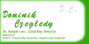dominik czegledy business card