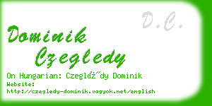 dominik czegledy business card